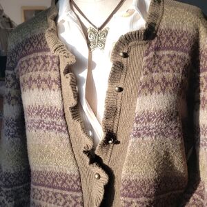 Fair isle Sweater cotton wool blend LP